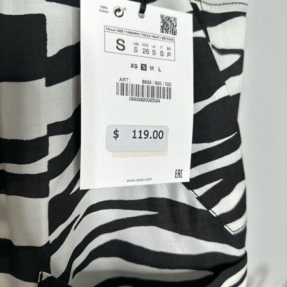 Zara Studio Limited Collection Zebra Print Pants New - Picture 6 of 16